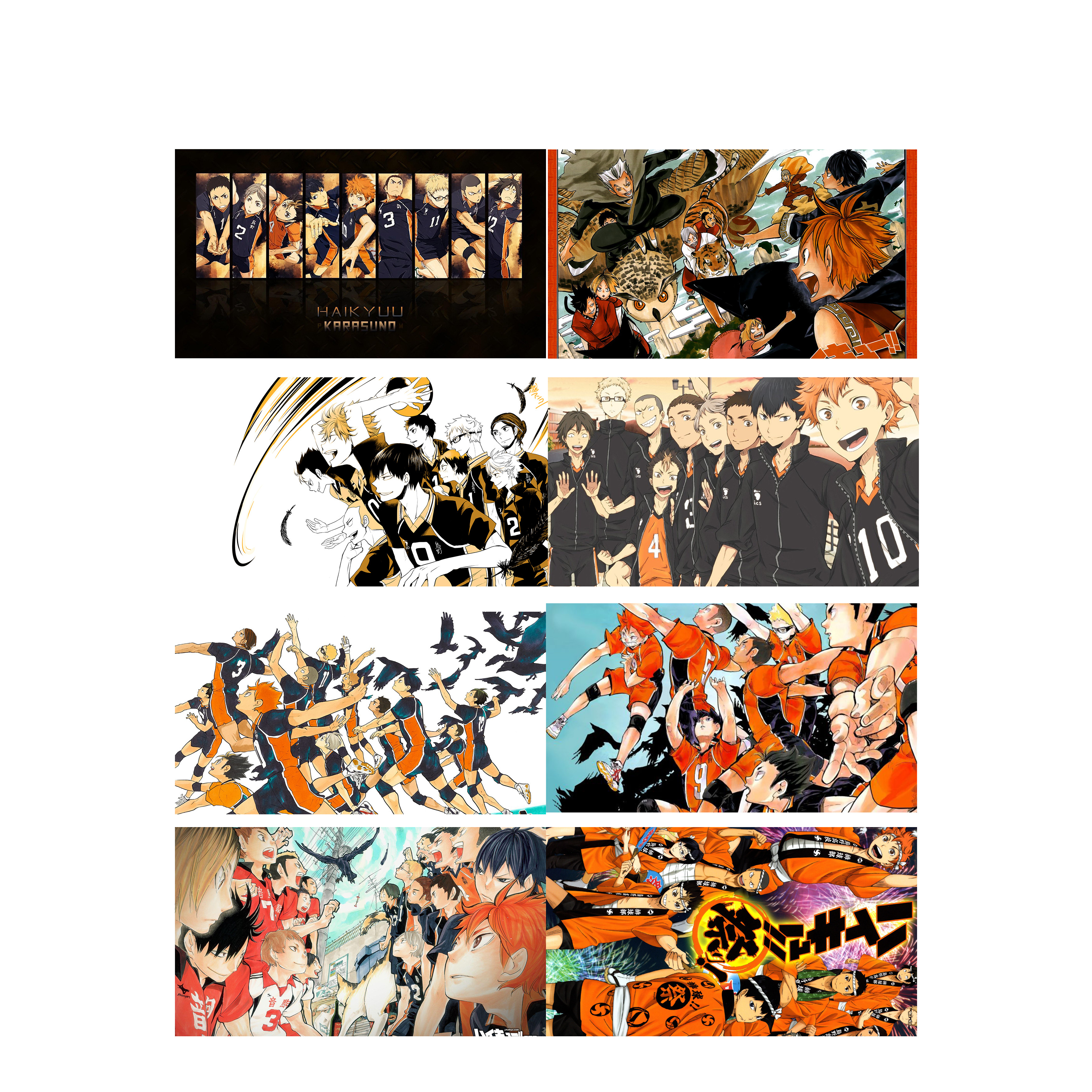 Poster 8 tấm A4 Haikyuu Vua Bóng Chuyền anime tranh treo album ảnh in hình đẹp (MẪU GIAO NGẪU NHIÊN)