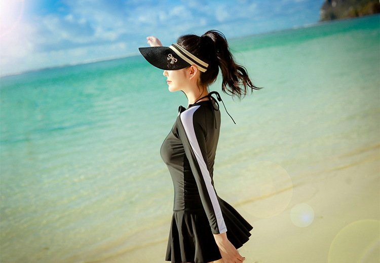 Váy Tắm Bơi lội Liền Dài Tay