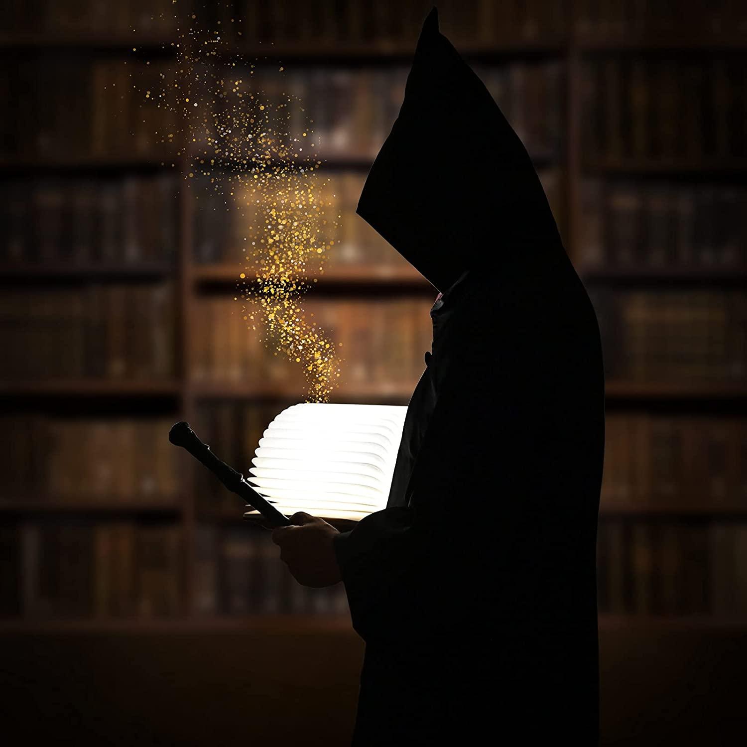 Đèn LED bằng gỗ, đèn từ khóa gập để quà giáng sinh sáng tạo, đèn giấy sạc USB, đèn trang trí pin 700mAh