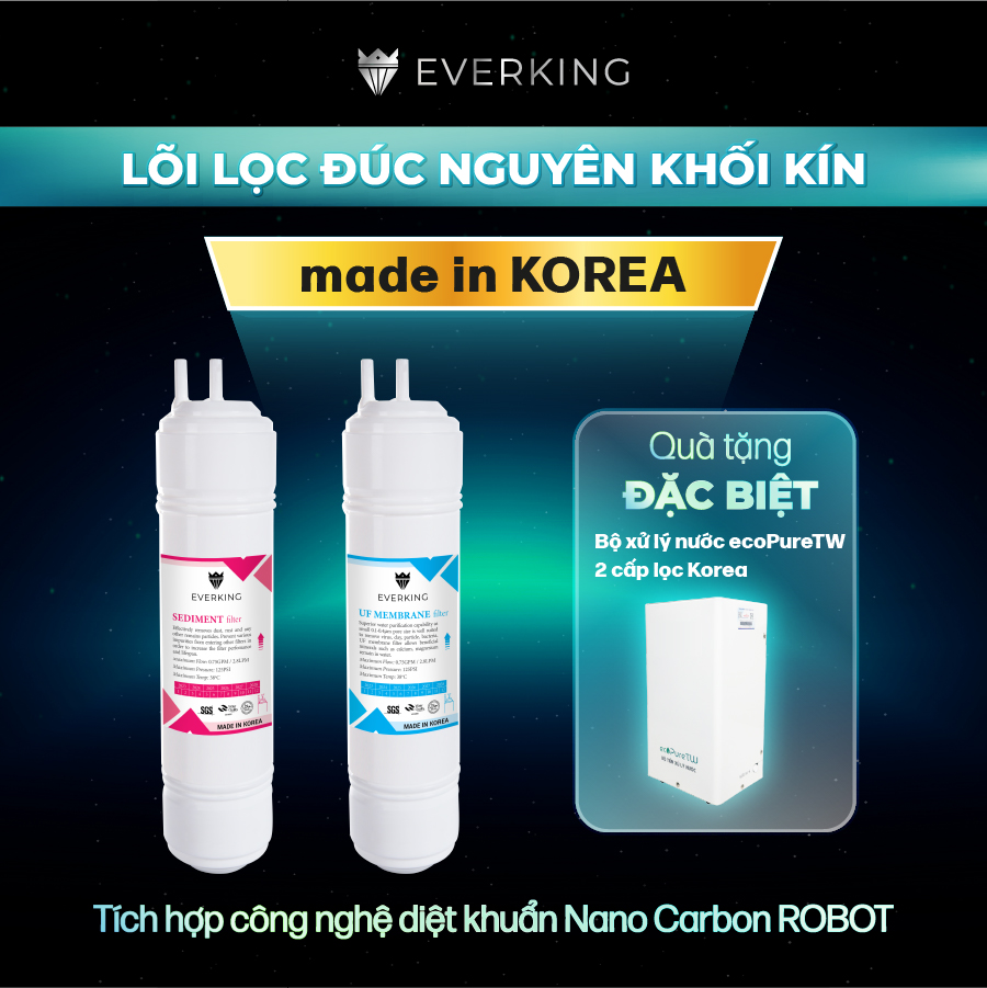 Máy Lọc Nước Điện Giải iON Kiềm EVERKING EKDeluxePlus-1311 - Hàng Chính Hãng