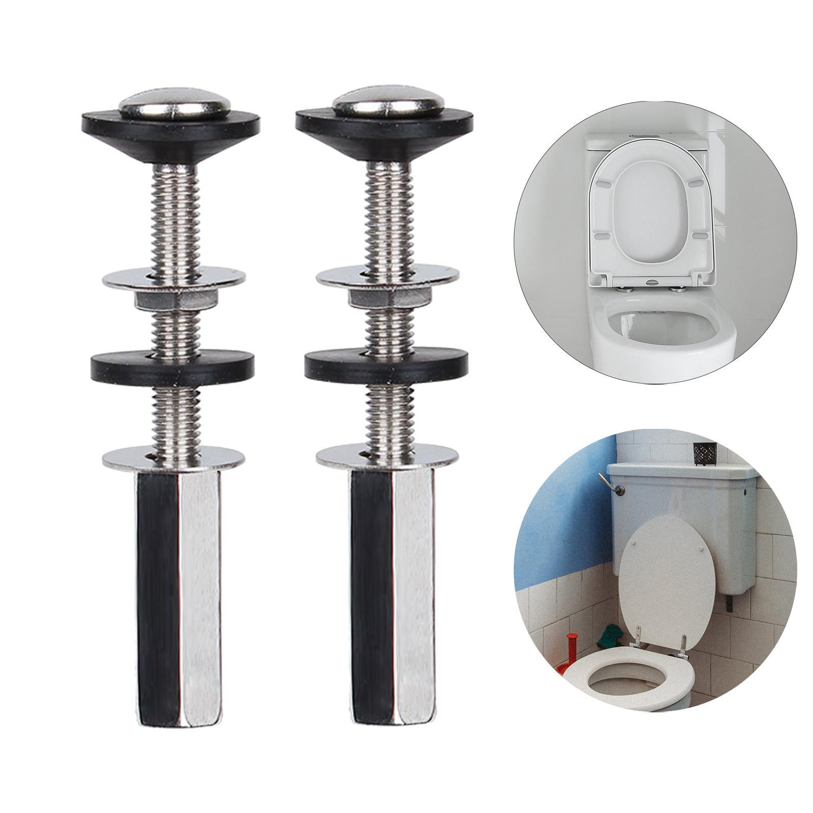 Toilet , Stainless Steel Toilet Tank Screw Fixing , Heavy Duty  with Waterproof Rubber Gasket