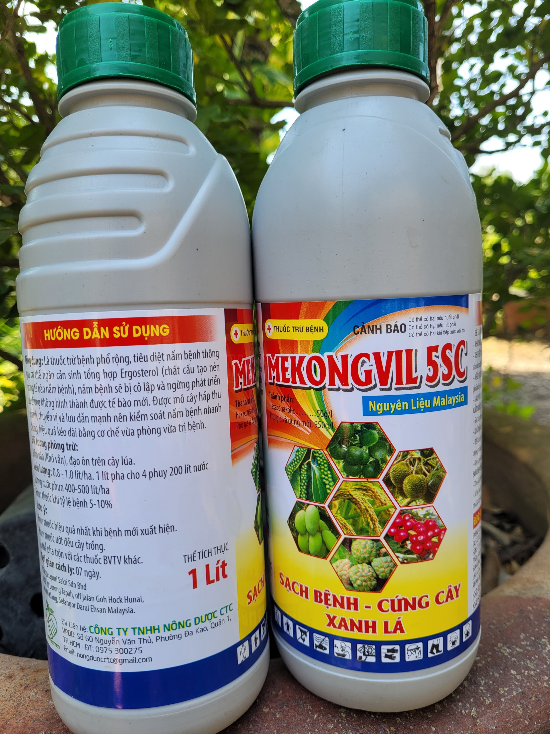 MEKONGVIL 5SC nguyên liệu Malaysia trừ nấm bệnh phổ rộng chai 1 lít