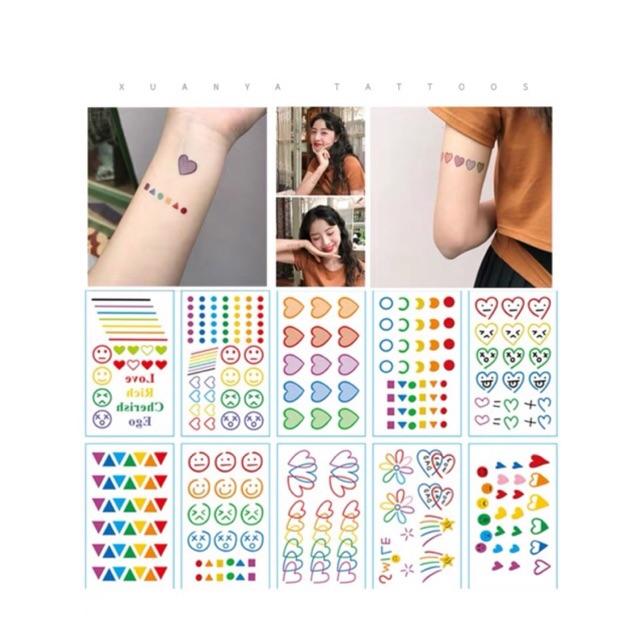 Set 30 tấm hình xăm dán - tattoo