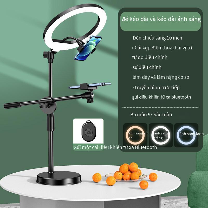 Khuyến mại giá đỡ chụp ảnh trên cao điện thoại di động chuyên nghiệp máy tính để bàn trực tiếp gậy chụp ảnh tự sướng chân máy chụp thư pháp nhìn ra chụp lấp đầy hỗ trợ ánh sáng