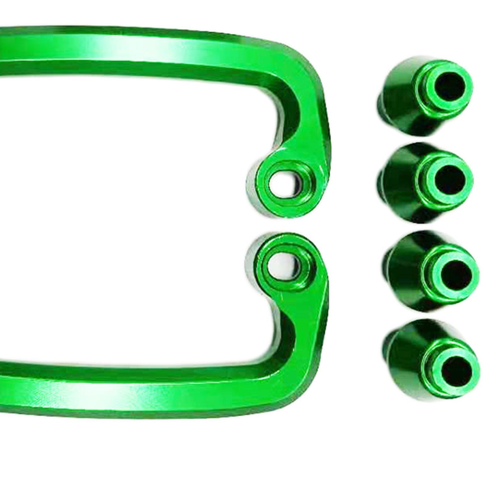 2 Pieces Motorbike Rear Seat Passenger Armrest Handle for  Black