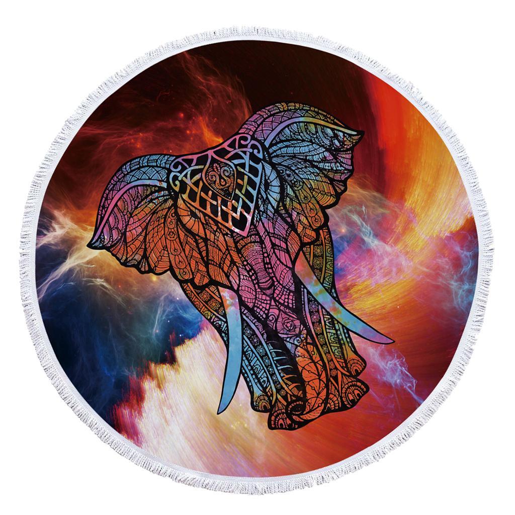 Large  Towel Microfiber Blanket Yoga Mat with Fringe Tassels for Travel Exercise