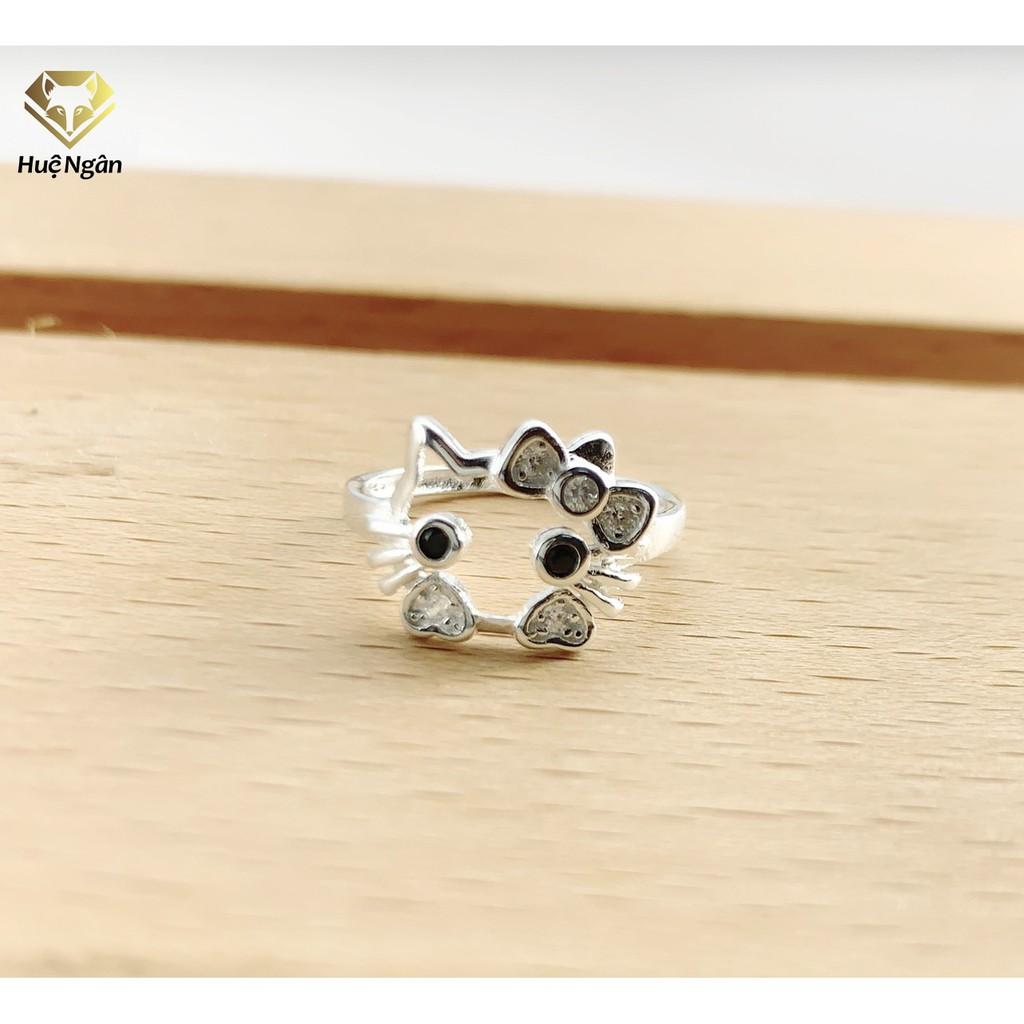 Nhẫn bạc Ý 925 Huệ Ngân - Mèo KITTY RYR140009