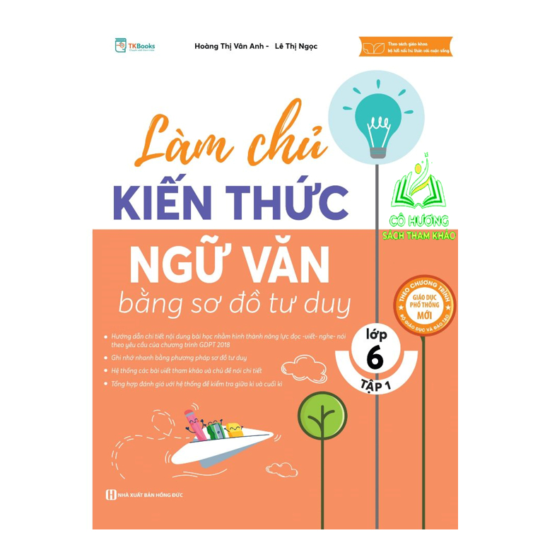 Sách - Làm chủ kiến thức Ngữ Văn bằng sơ đồ tư duy lớp 6 Tập 1 - MC