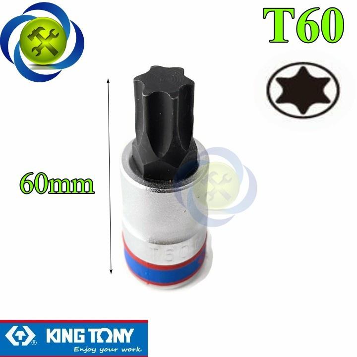 Đầu tuýp sao 1/2 KINGTONY dài 60mm trắng đen từ T20 - T70