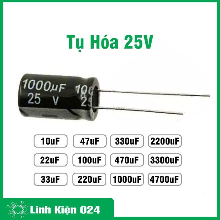 Tụ hóa phân cực 25V