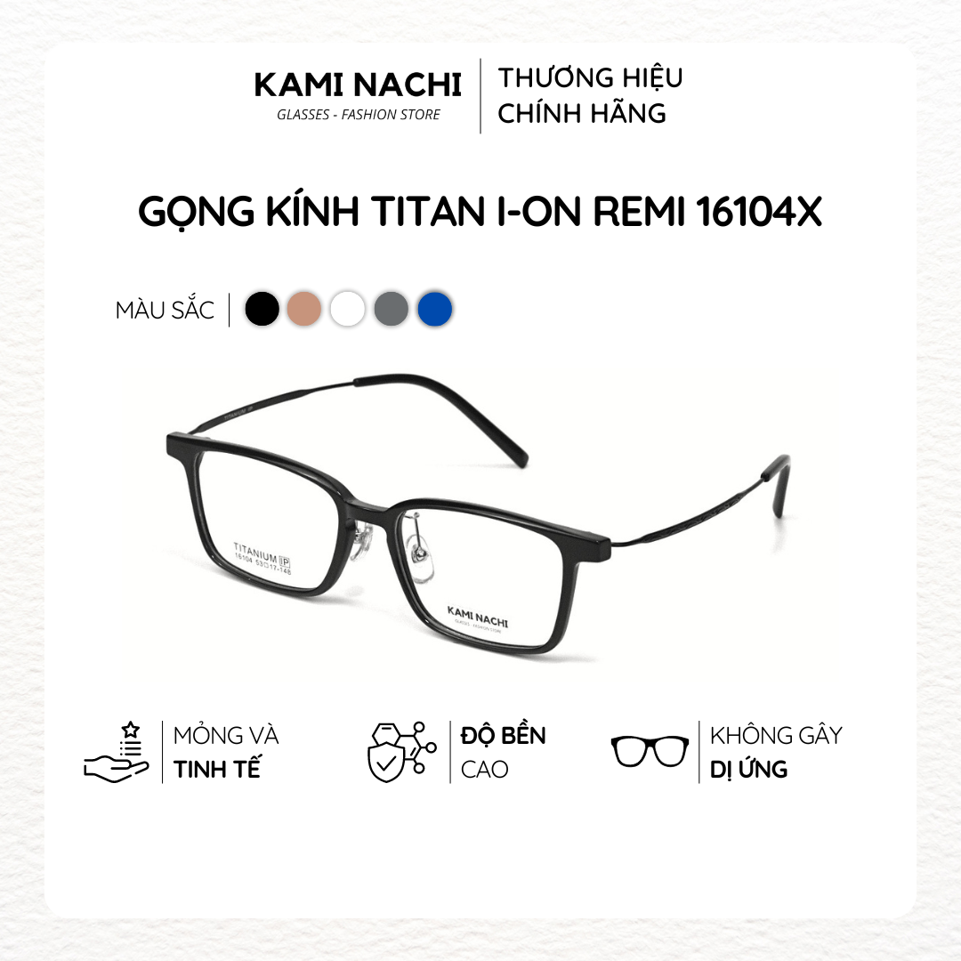 Gọng kính The Angel phiên bản Remi chất liệu Titanium mạ I-on mã 16104X KAMI NACHI