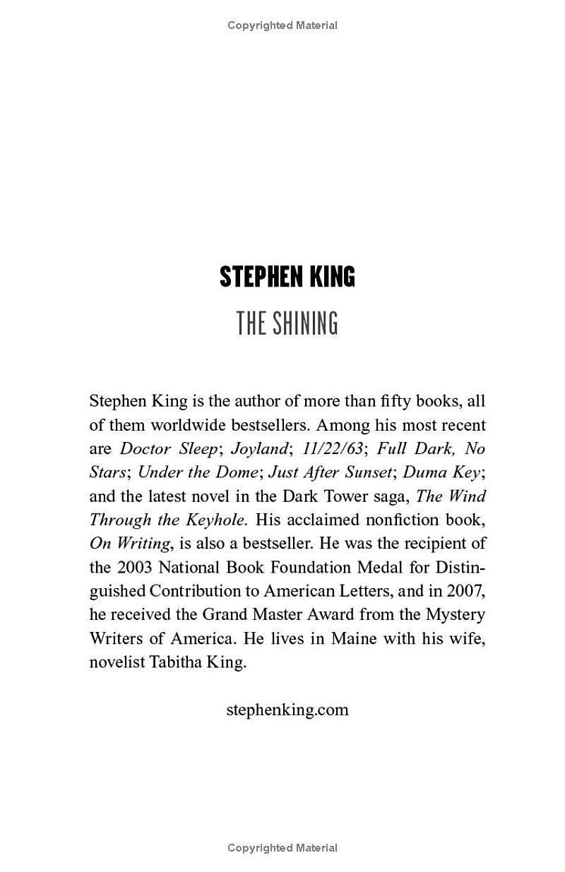 Sách ngoại văn: The Shinning