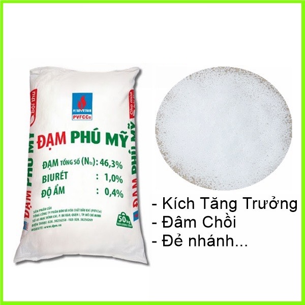 1kg Phân Đạm - Ure - Đạm Phú Mỹ - Tăng Trưởng Cây Trồng