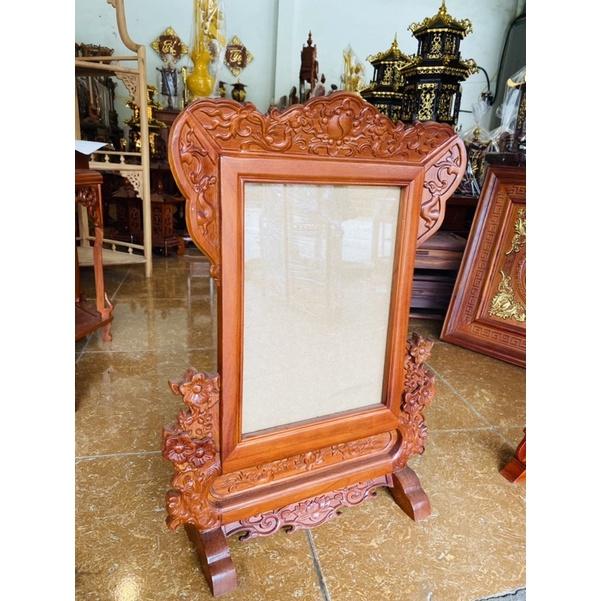 Khung ảnh thờ đôi gỗ hương 20x30cm