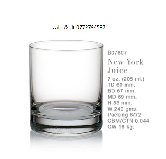 Bộ 6 Ly Thủy Tinh Ocean New York 5B0780706G0000 (205ml)