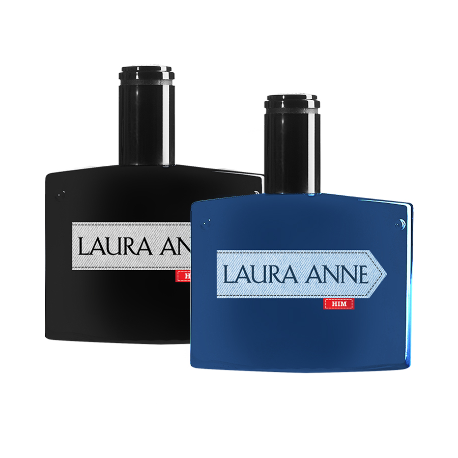 Combo Nước Hoa Nam Laura Anne Black &amp; Blue 50ml