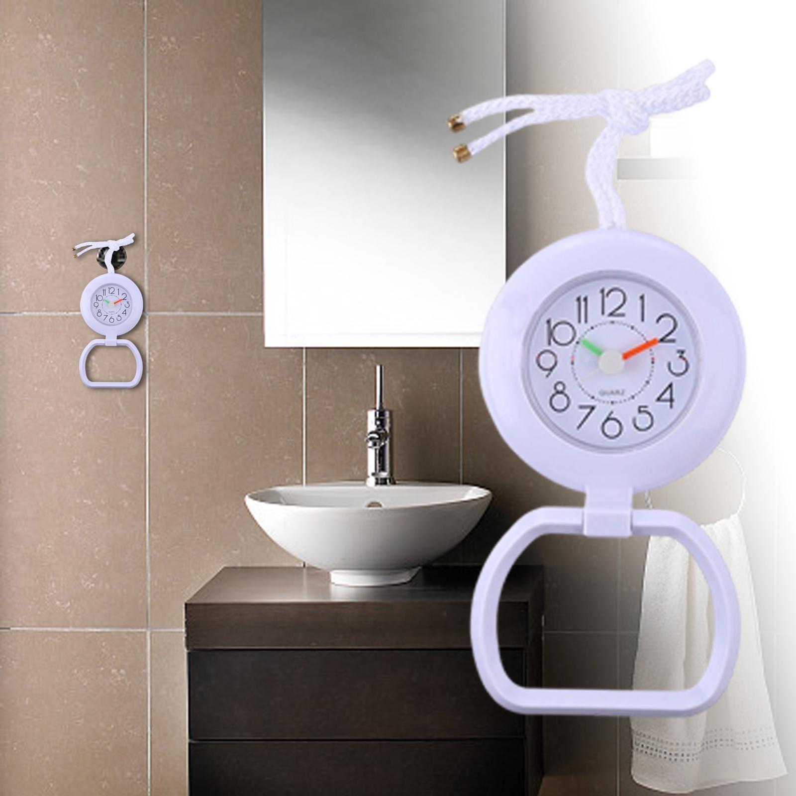 Bathroom Shower Clock Waterproof Desk Clock Wall Clock Silent Green