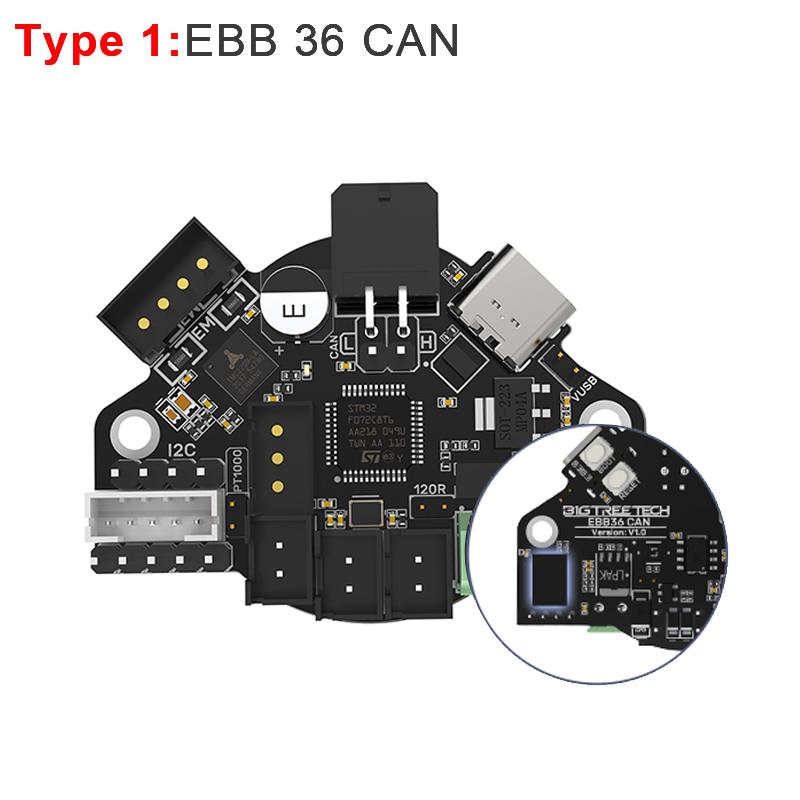 BIGTREETECH EBB36 EBB42 CÓ THỂ V1.2 Ban Cho Klipper Hotend Đầu Dụng Cụ Xi Nhan Canbus USB 42Mm 36Mm Máy Đùn BLV Ender 3 Bộ Phận Máy In 3D