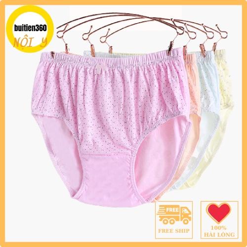 Quần lót bà già cạp cao QBGS from to quần lót nữ big size lớn cho người già người béo mập 60kg-70kg-80kg 85kg