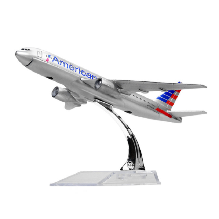 Mô hình máy bay tĩnh B777 American 16cm