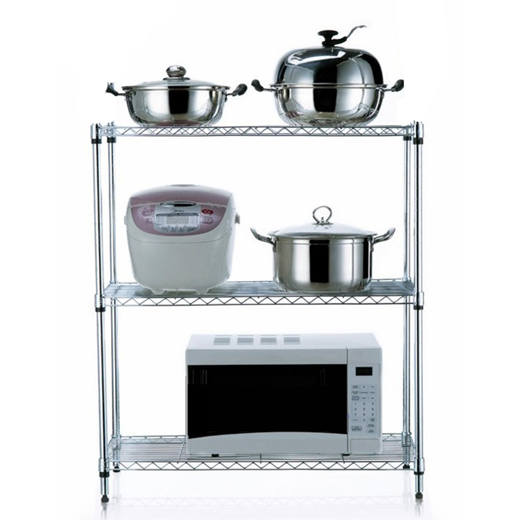 Kệ chén bát 3 tầng 55x30x60 khung inox - kệ nhà bếp đa năng cao cấp RE0267