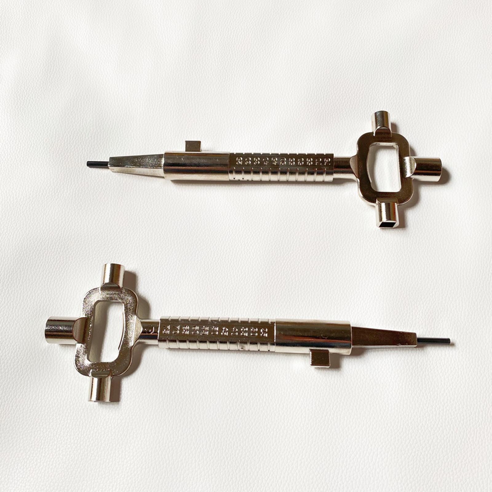 Multi Tool Cylinder Measuring Key Easily to Use Spindle And Cam Operater Wrench Measuring Depth Wrench Bottle Opener Lock Body Squares Rod