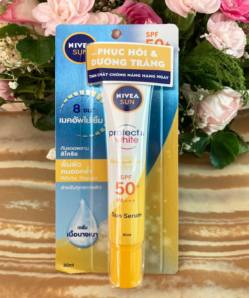 Bộ Đôi Serum Chống Nắng NIVEA Dưỡng Trắng &amp; Phục Hồi SPF50+ PA+++ (30ml*2)