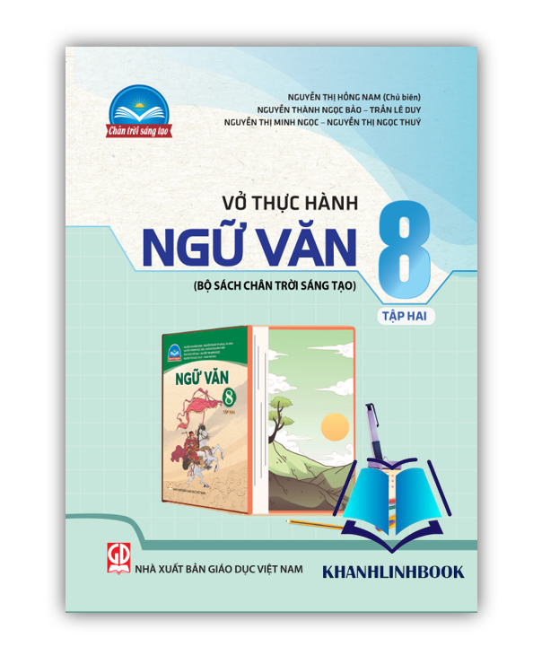 Sách - Combo Vở thực hành ngữ văn 8 - tập 1 + 2 ( bộ chân trời sáng tạo )