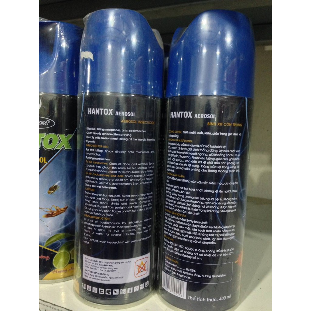 Thuốc xịt ruồi muỗi kiến gian hương chanh AEROSOL 400 ml