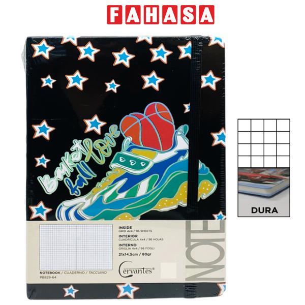 Sổ Ghi Chú Freestyle A5 - Kẻ Ô Vuông - 192 Trang 80gsm - Cervantes PB829-64 - Mẫu 3
