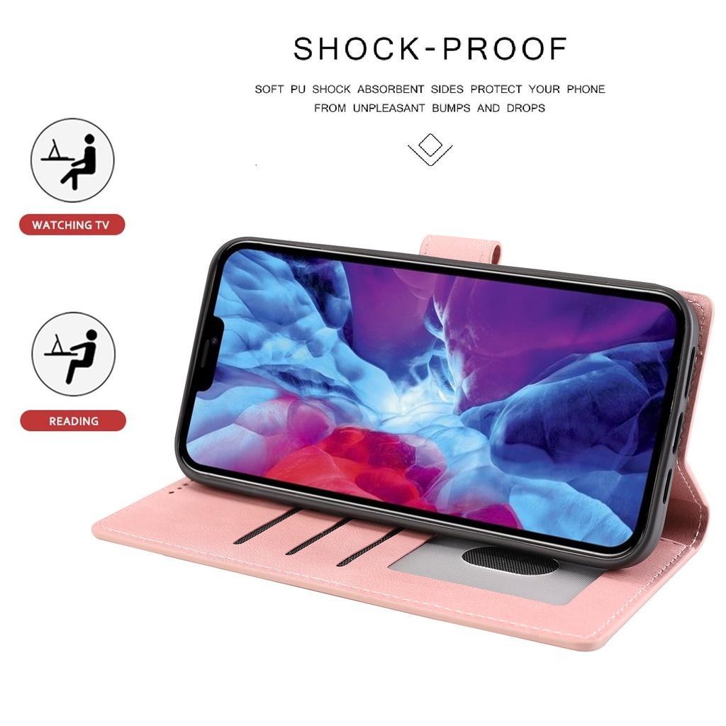Ốp lưng điện thoại dạng ví da lật dành cho iPhone 13 Pro Max 13 Mini iPhone 12 Pro Max 12 Mini iPhone 11 Pro Max
