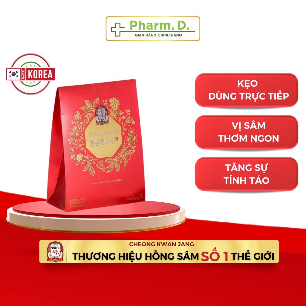 Kẹo Hồng Sâm Hàn Quốc Có Đường KGC Cheong Kwan Jang Ginseng Candy Hỗ Trợ Sức Khỏe 500g