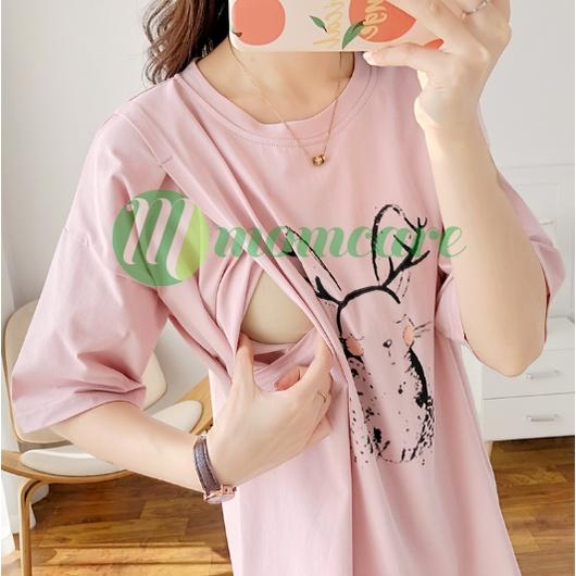 Áo phông bầu cộc tay, đồ sau sinh cho con bú ti - Quần áo thời trang Quảng Châu mùa hè đẹp giá rẻ Bigsize