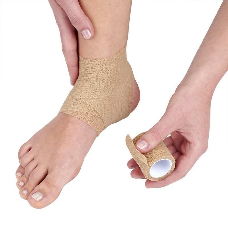 24 Cuộn Màu Nguyên Chất Không Dệt Băng Tự Dính Băng Thể Thao Khớp Ngón Tay Bộ Sơ Cứu Thú Cưng Bác Sĩ Thú Y Bọc 5Cm * 4.5M Băng Y Tế Color: Gray