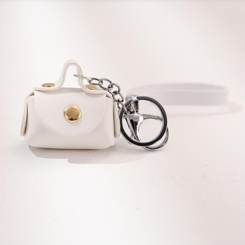 Keychain Key Holder Delicate Purse Keychain Charm for Birthday Gift Girls White