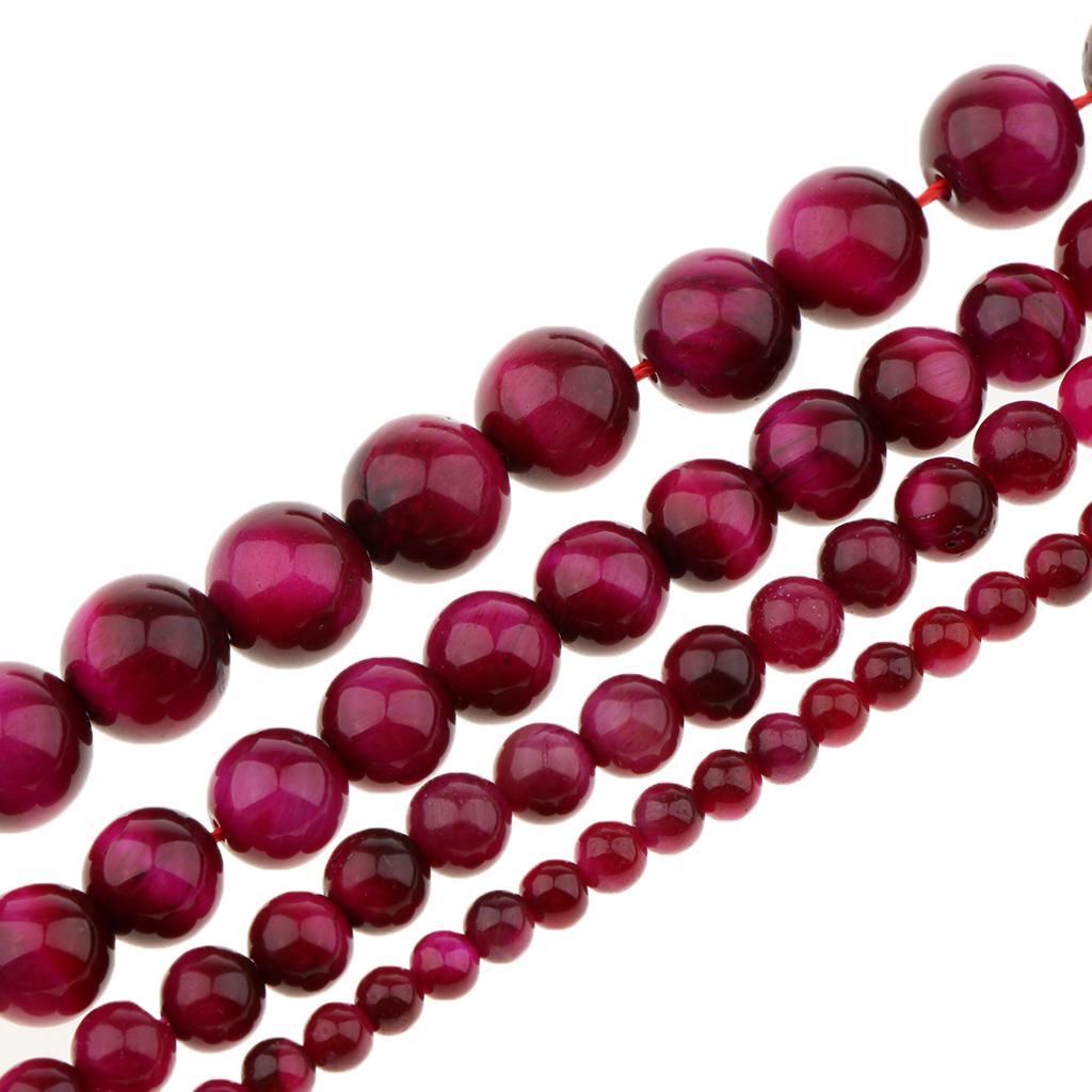 1 Strand Natural Stone Rose Eye Agate Loose Beads Lot Craft 4mm