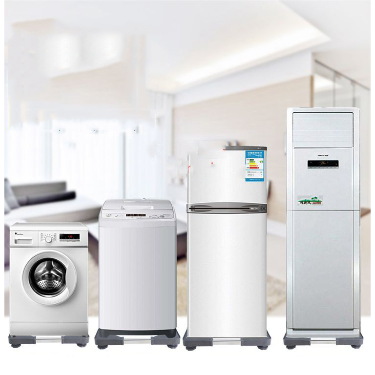 Chân Kê Tủ Lạnh, Kệ Máy Giặt, Kệ Máy Lọc Nước Đa Năng Chất Liệu Inox 304 Chống Rỉ Cao Cấp, Bọc Nhựa Chống Trơn Trượt