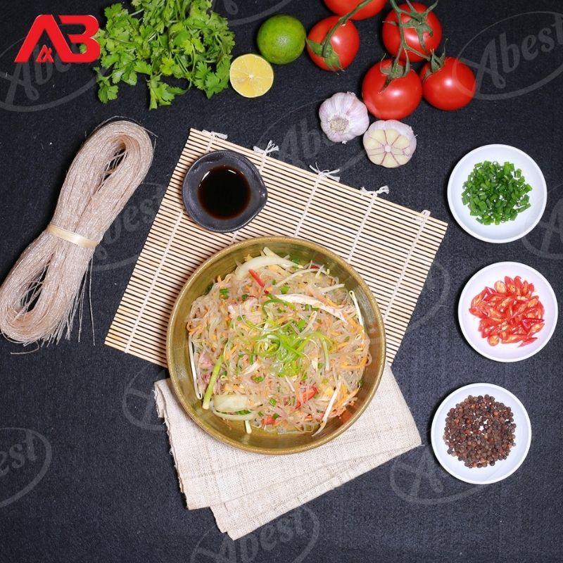 Thùng 30 Gói Miến Dong Phia Đén Abest 500G/Gói/Làm từ Củ Dong Riềng Đỏ Cao Bằng/Không Chất Bảo Quản