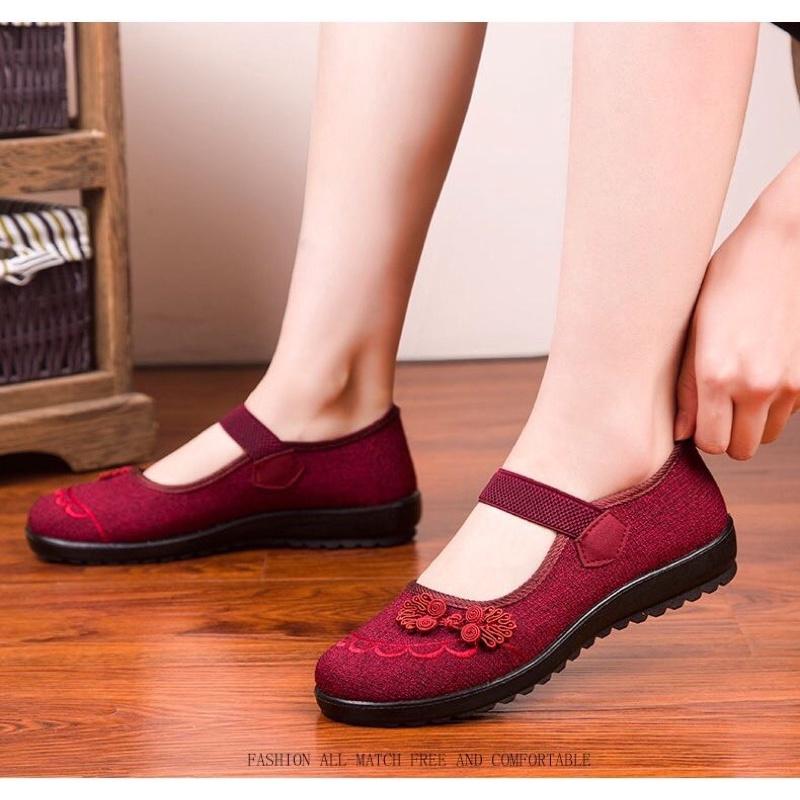 Giày bệt nữ trung niên, giày lười slipon cho bà cho mẹ