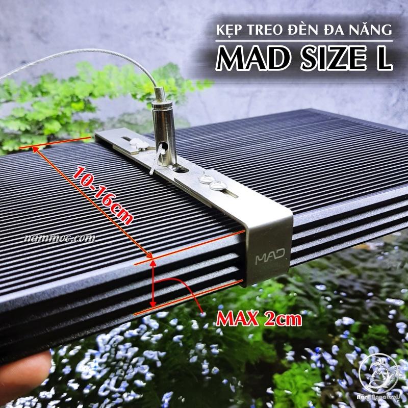 KIT Treo Đèn Đa Năng MAD | Kẹp Treo Inox Dùng Cho Nhiều Loại Máng Đèn Thuỷ Sinh