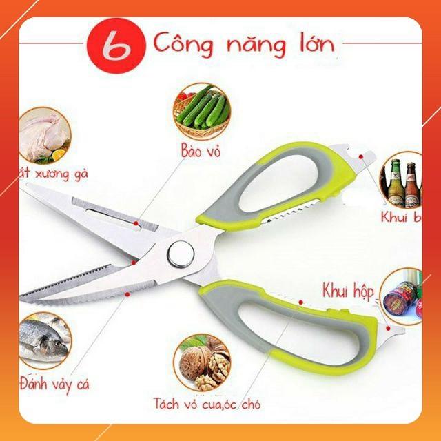 Kéo cắt gà đa năng 6in1