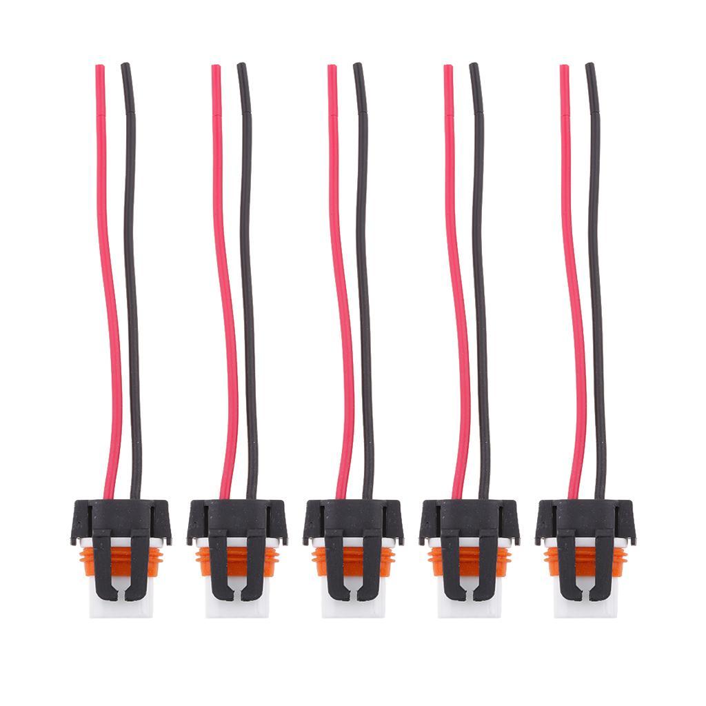 5 Pieces Car 9006 Headlight Fog Lamp Wiring Harness Wire Connector Male Plug
