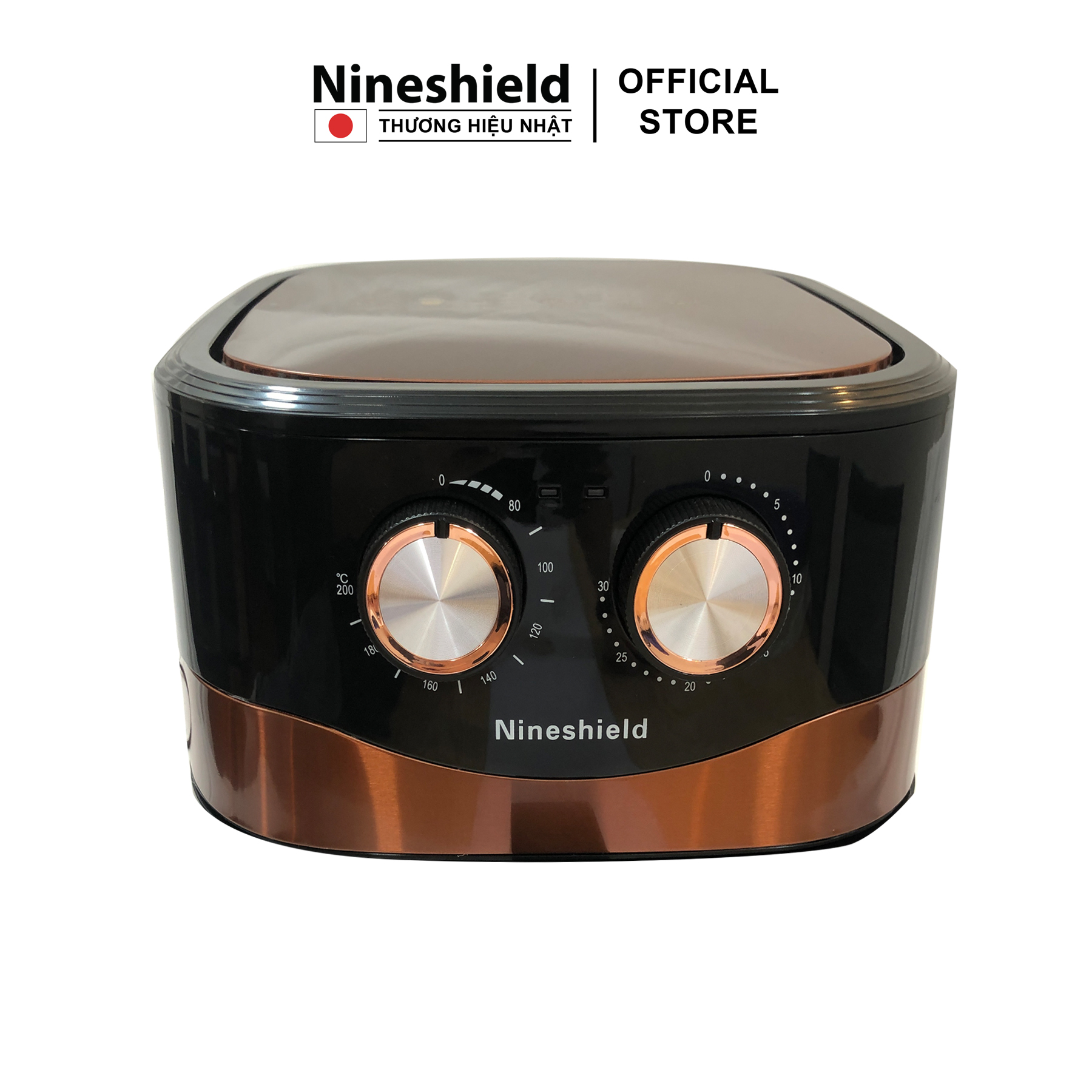 Nồi Chiên Không Dầu 10.5L Nineshield Loại Cơ KB-8002M - Hàng chính hãng