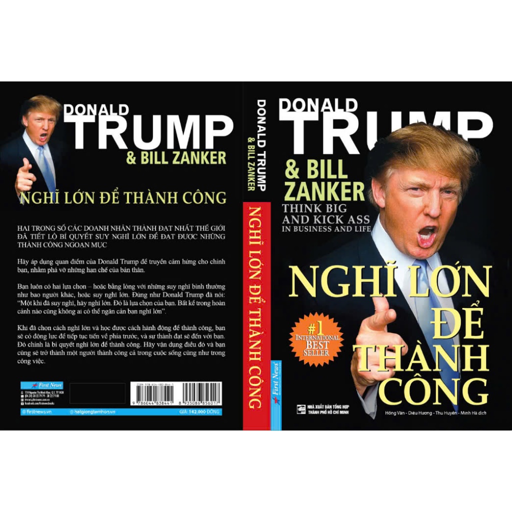 Sách - Sách Donald Trump: Nghĩ Lớn Để Thành Công ( Tư duy làm giàu từ Vị tổng thống 2024)