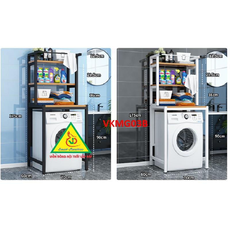 Kệ máy giặt 3 tầng VKMG03B - Nội thất lắp ráp Viendong Adv