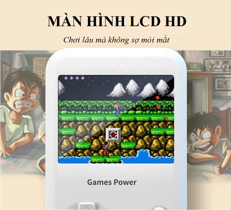 Máy Chơi Game Cầm Tay 500in1 Kiêm Sạc Dự Phòng - Hàng Nhập Khẩu