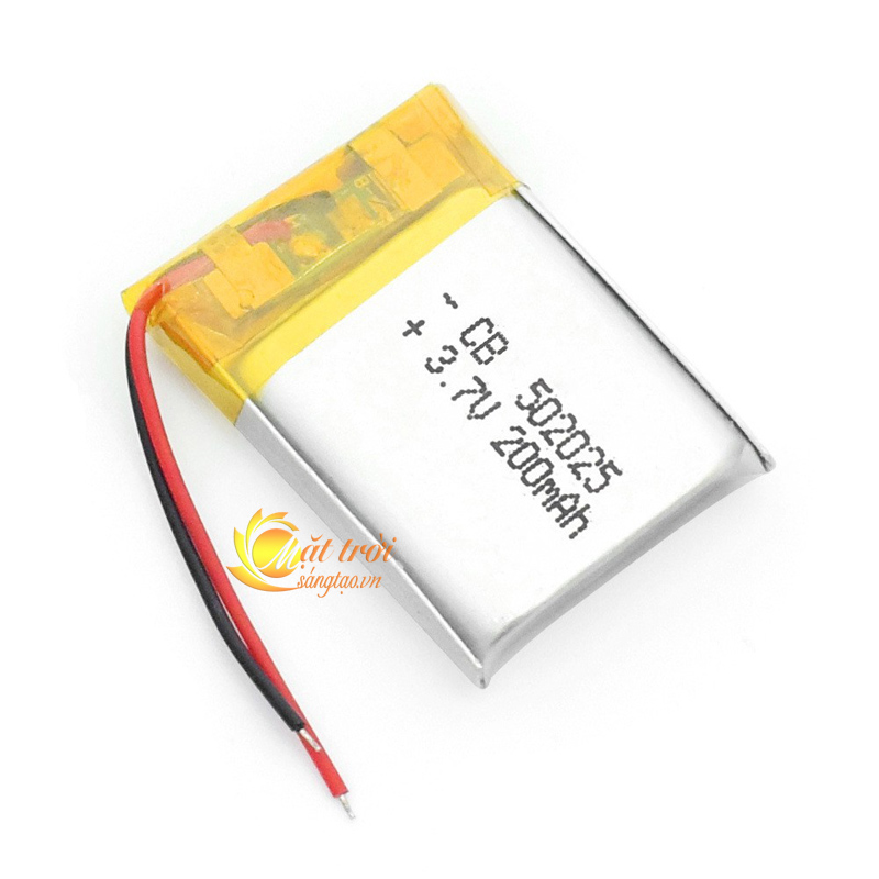 Pin Li-Po 3.7V 502025 200mAh (Lithium Polyme)