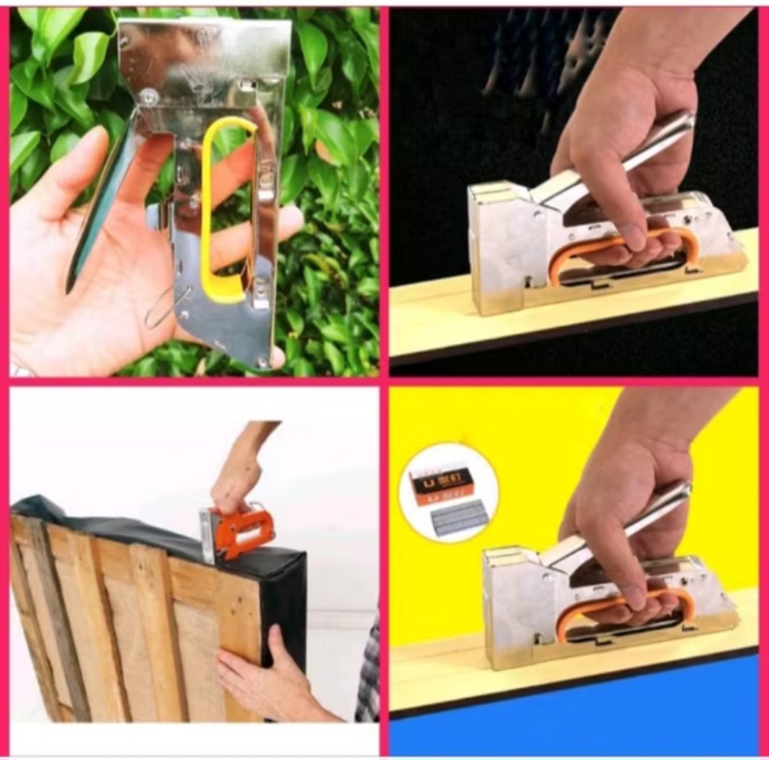 BỘ DỤNG CỤ BẤM ĐINH GHIM CẦM TAY TẶNG HỘP GHIM BẤM CAO CẤP
