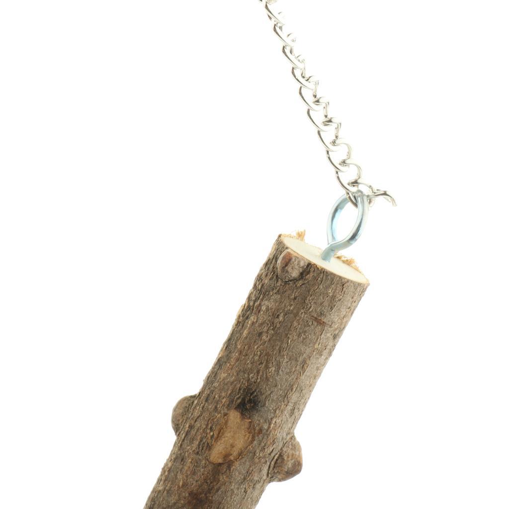 Bird Cage Parrot Large Wooden Swing Stand Parrot Bird Perch Stand