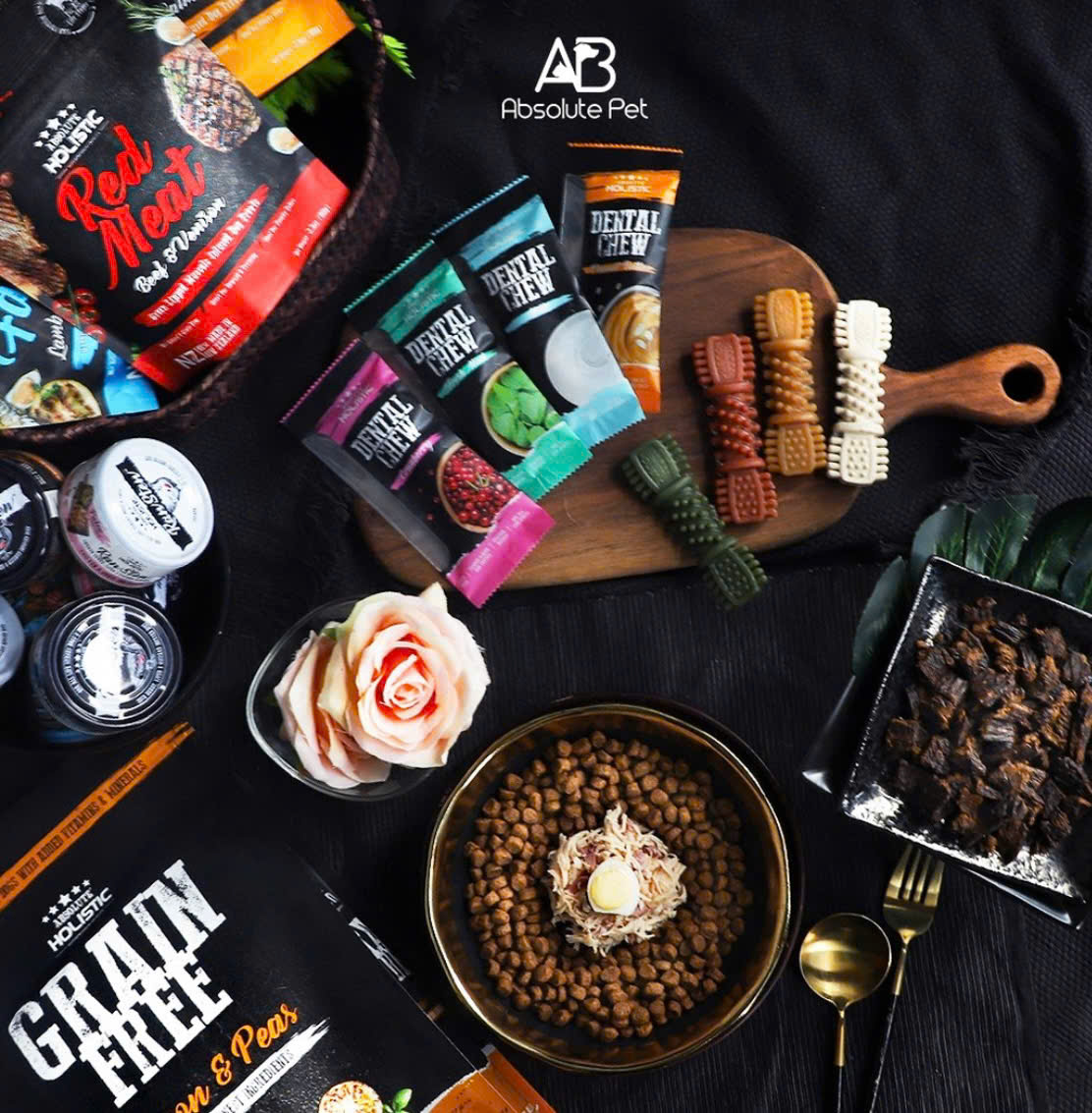 Thanh gặm sạch răng thơm miệng cho chó ABSOLUTE HOLISTIC DENTAL CHEW PET